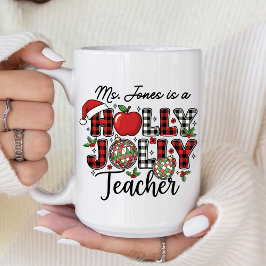Taza De Café Holly Jolly Teacher Coffee Mug