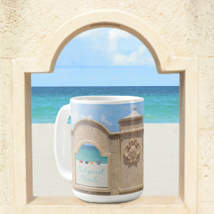 Taza De Café Hollywood Beach Florida Broadwalk Vista al Océano