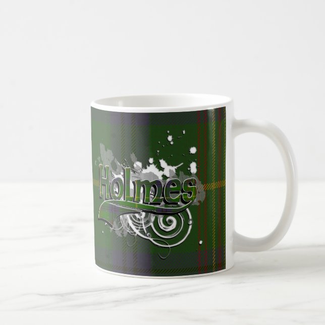 Taza De Café Holmes Tartan Grunge (Derecha)