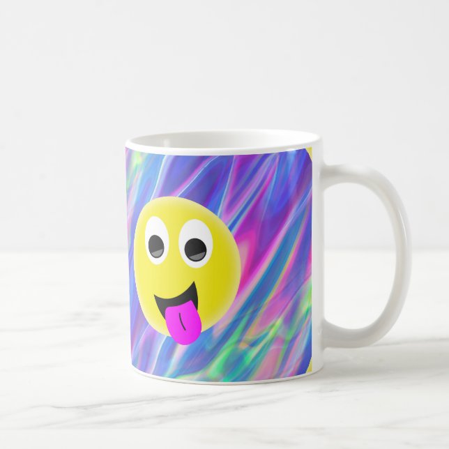 Taza De Café Holograma de emoji (Derecha)