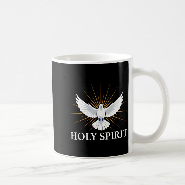 Taza De Café Holy Srit Dove Sritual Symbol Christian Bible Fait (Derecha)