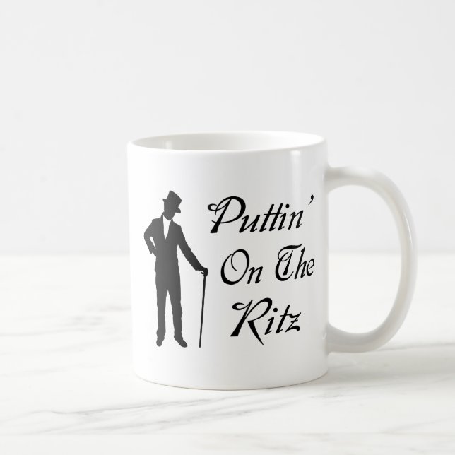 Taza De Café Hombre apuesto Puttin en el Ritz (Derecha)