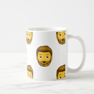 Taza De Café hombre barbudo de emoji