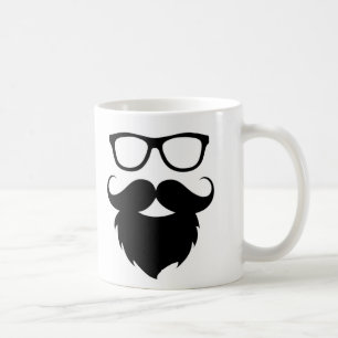 Taza De Café Hombre con barba divertida totalmente crecida