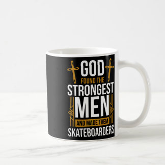 Taza De Café Hombre Cristiano Skatista Para Amante De Skateboar