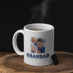 Taza De Café Hombre de abuelo Leyenda de mito 2 Collage de foto