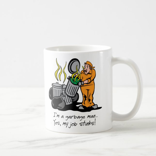 Taza De Café Hombre de basura (Derecha)