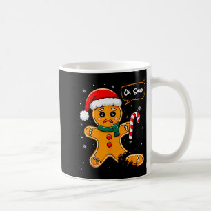 Taza De Café Hombre de galleta de jengibre divertido Oh Snap Na