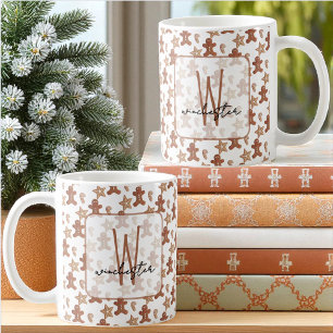 Taza De Café Hombre de jengibre de galleta de Navidad, Estrella