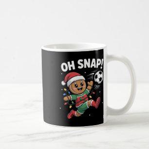 Taza De Café Hombre de jengibre Oh Snap Navidad Fútbol Niños Ni