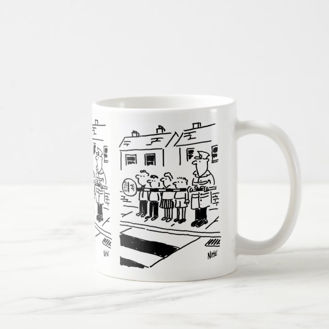 Taza De Café Hombre de la Lollipop usa su chupete como barrera (Derecha)