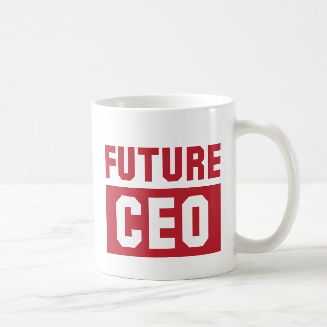 Taza De Café Hombre de negocios futuro del director general del (Derecha)
