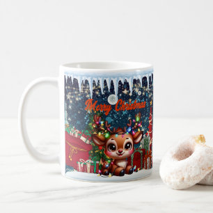 Taza De Café hombre de nieve, alegre