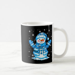Taza De Café Hombre de nieve de colcha de patchwork Feliz Navid