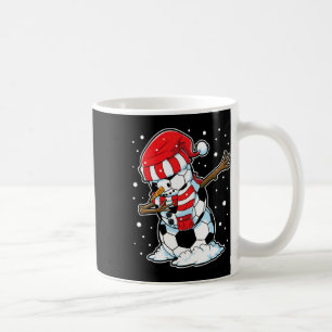 Taza De Café Hombre de nieve de Navidad de fútbol americano Dab