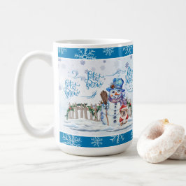 Taza De Café Hombre de nieve | Dejar que nieve café Mug