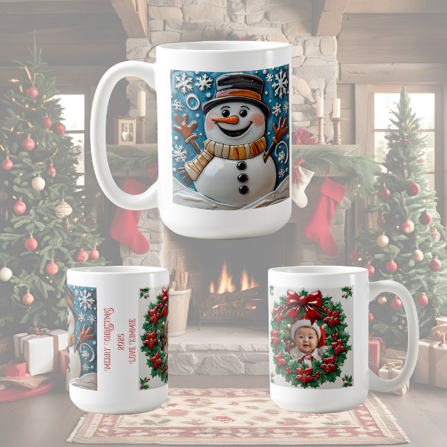 Taza De Café Hombre de nieve en el Personalizable de Navidades  (Subido por el creador)