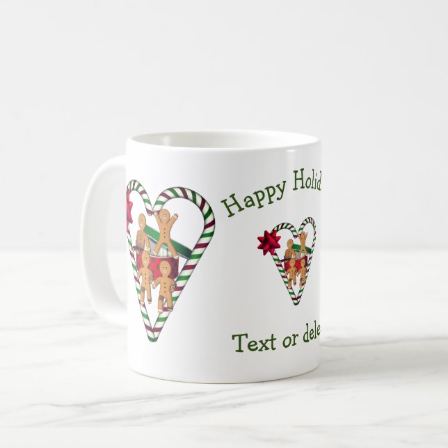 Taza De Café Hombre de pan de jengibre cocina a Navidades perso (Anverso izquierdo)