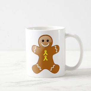 Taza De Café Hombre de pan de jengibre con cinta amarilla de se