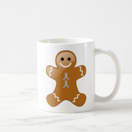 Taza De Café Hombre de pan de jengibre con cintas de conciencia