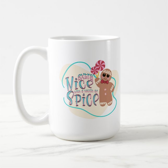 Taza De Café Hombre de pan de jengibre Navidades Coffee Mug (Izquierda)
