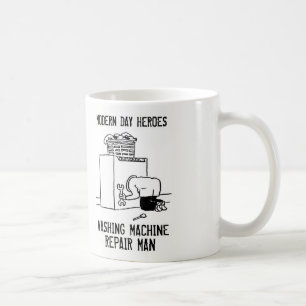 Taza De Café Hombre de reparación de lavadora