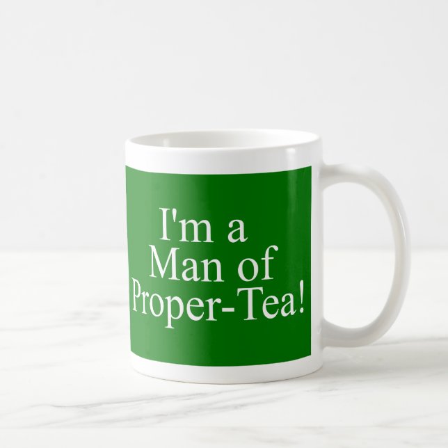 Taza De Café hombre de té apropiado verde oscuro (Derecha)