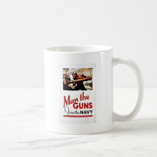 Taza De Café Hombre de Wwii los armas (Derecha)