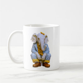 Taza De Café Hombre elefante extravagante 