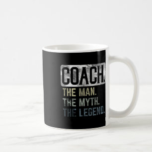 Taza De Café Hombre entrenador Leyenda de Mitos Bysketbyll Pe S