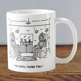 Taza De Café Hombre frena su pescado tropical - Personalizado d