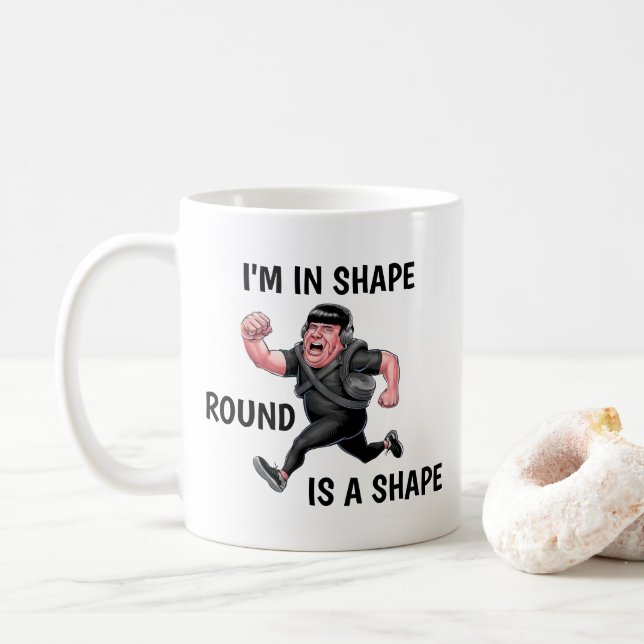 Taza De Café Hombre Fundador Gracioso (Con donut)