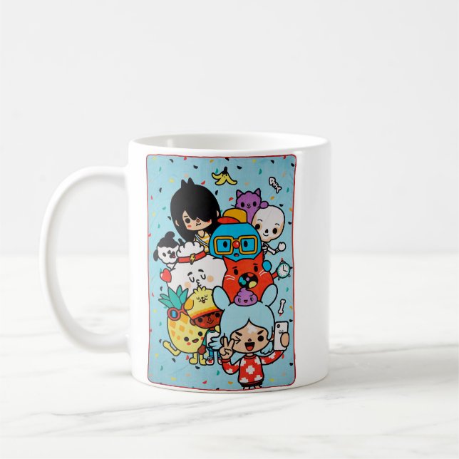 Taza De Café Hombre gracioso amor Toca Niño Boca Amigable regal (Izquierda)