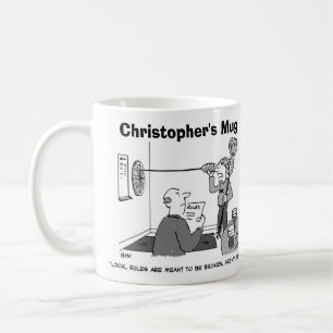 Taza De Café Hombre haciendo trampa en dardos Personaliza con t