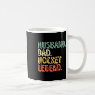 Taza De Café Hombre Husnd Papá Leyenda de Hockey Divertido Rega
