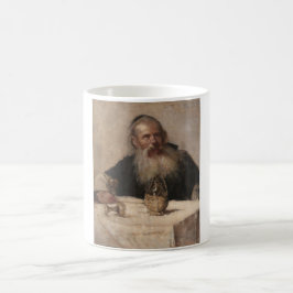 Taza De Café Hombre judío bebiendo vino (por Olga Boznanska)
