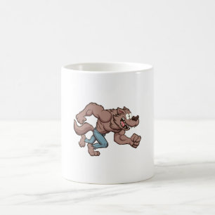 Taza De Café Hombre Lobo Corriendo