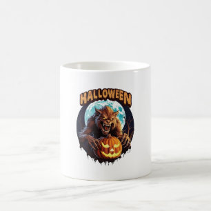 Taza De Café Hombre Lobo de Halloween