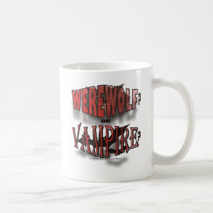 TAZA DE CAFÉ HOMBRE LOBO O VAMPIRO