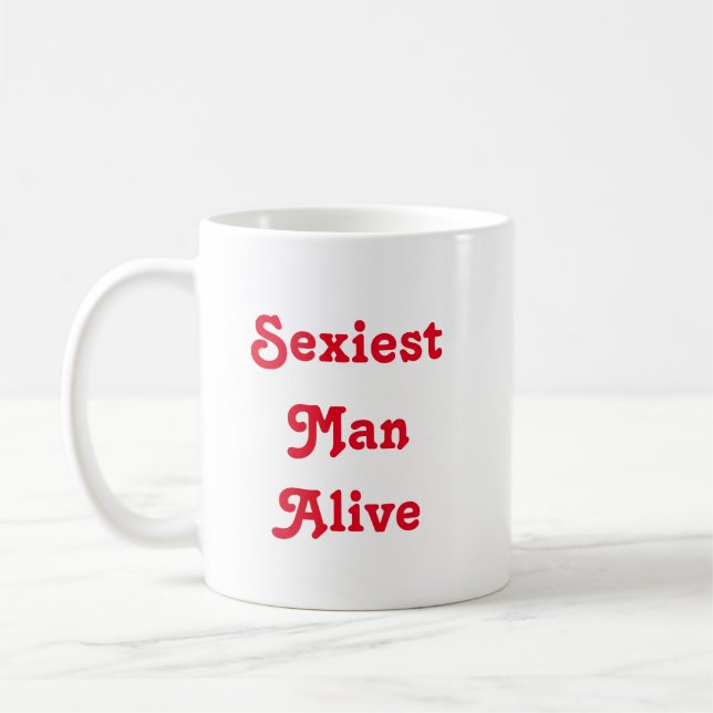Taza De Café Hombre más sexy vivo (Izquierda)