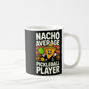 Taza De Café Hombre mexicano jugador de pickleball promedio nac