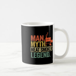 Taza De Café Hombre Mito Carnicero Legendario Papá Grillfather