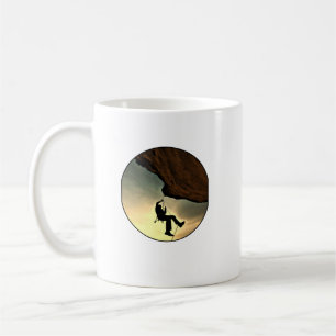 Taza De Café Hombre montañoso al atardecer
