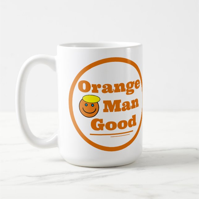 Taza De Café Hombre naranja BUENO (Izquierda)