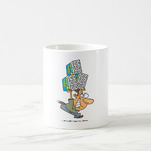 Taza De Café Hombre Personalizado gracioso pánico al comprar pa