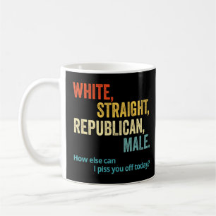 Taza De Café Hombre Republicano Recto-Blanco - Republicano 1