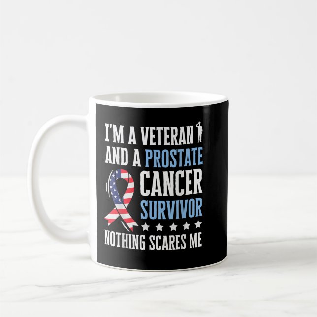 Taza De Café Hombre Sobreviviente de Cáncer de Próstata (Izquierda)
