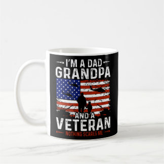 Taza De Café Hombre, soy abuelo de papá y un veterano sin miedo