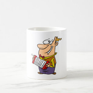 Taza De Café Hombre tocando el acordeón