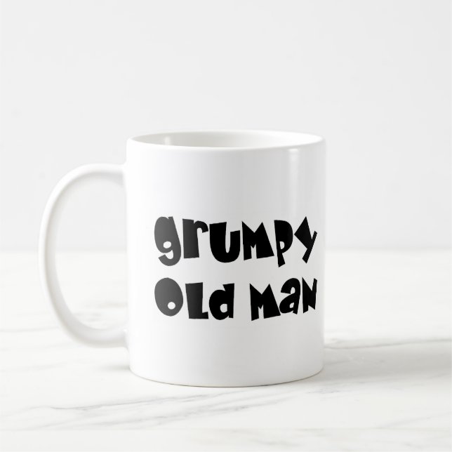Taza De Café hombre viejo gruñón (Izquierda)
